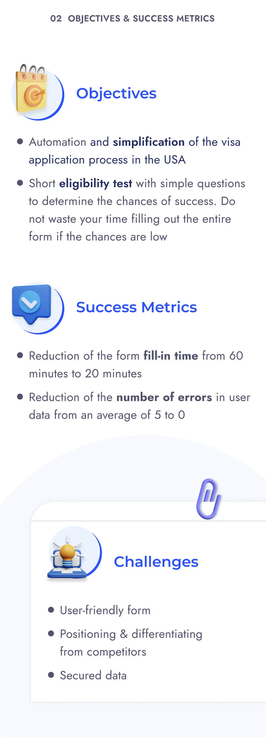 Objectives and success metric